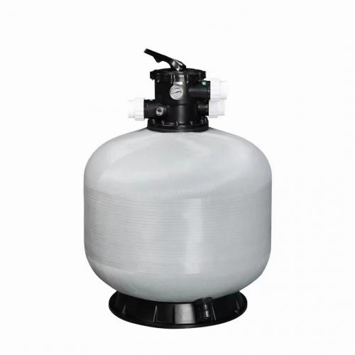 Top mounted swimming pool sand filter